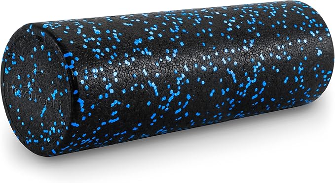 ProsourceFit High Density Foam Rollers 12 - inches Long, Firm Full Body Athletic Massage Tool for Back Stretching, Yoga, Pilates, Post Workout Muscle Recuperation