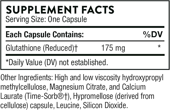 THORNE - Glutathione-SR - Sustained-Release Glutathione for Antioxidant Support* - 60 Capsules