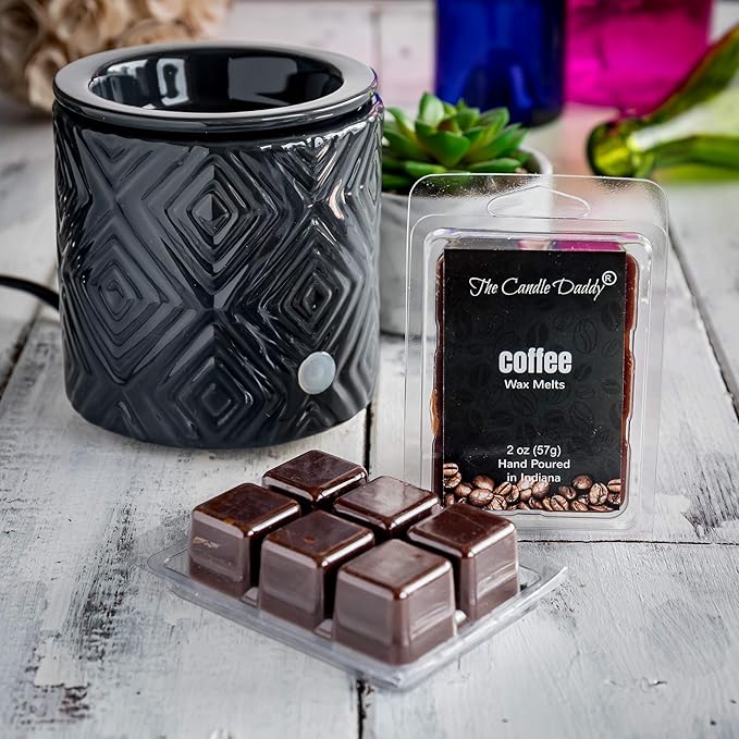 The Candle Daddy Coffee- Maximum Scent Wax Cubes/Melts- 5 Packs -10 Ounces Total- 30 Cubes