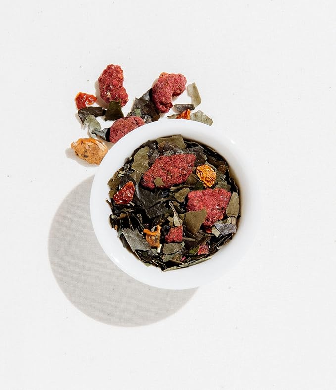 Art of Tea | Organic Happy Tea | Organic Green Tea | 12 Eco Friendly Pyramid Tea Bags Sachet |