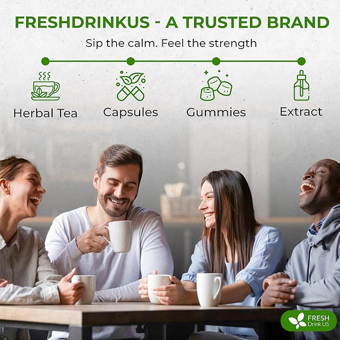 FreshDrinkUS, 30 Teabags of Herbal Day Cleanse Tea โ 30 Day Program | Refreshing Mint Blend with Dandelion, Senna & Hibiscus | Naturally Supports Wellness & Light-Feeling | Caffeine-Free Herbal Tea