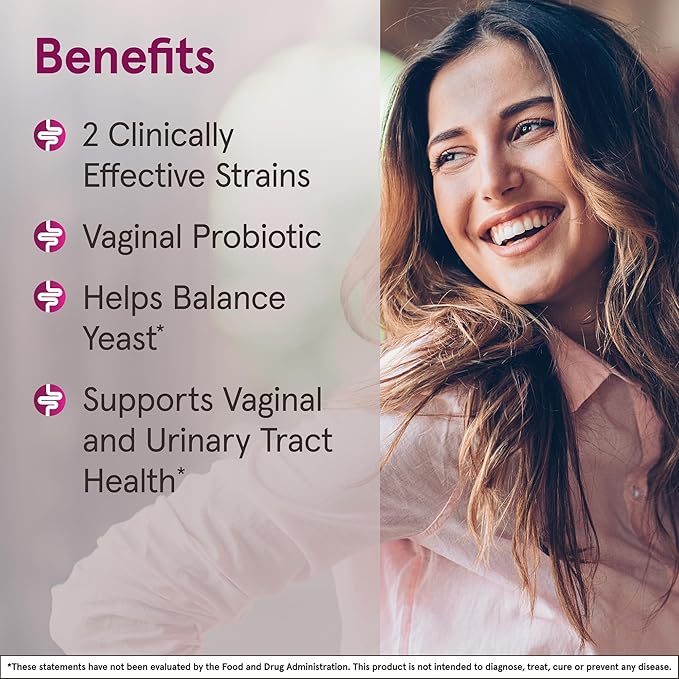 Jarrow Formulas Fem-Dophilus - 1 Billion Organisms Per Serving - 30 Veggie Capsules - Women’s Probiotic - Urinary Tract Health - Up to 30 Servings