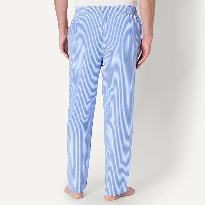 Amazon Essentials Mens Straight-Fit Woven Pajama Pant with Pockets