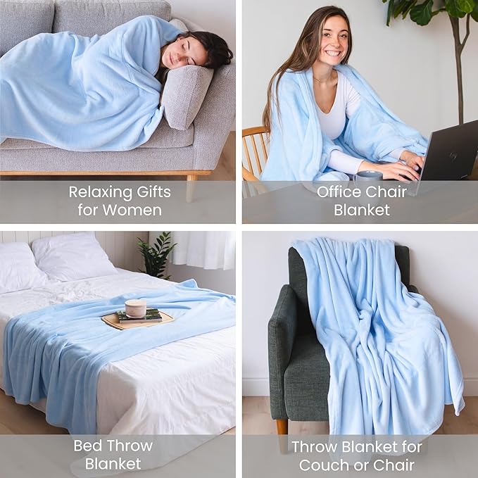 Wearable Blankets for Women, Adult Wearable Blanket Men, Top Christmas Gifts for Women, Wife Birthday Gift Ideas