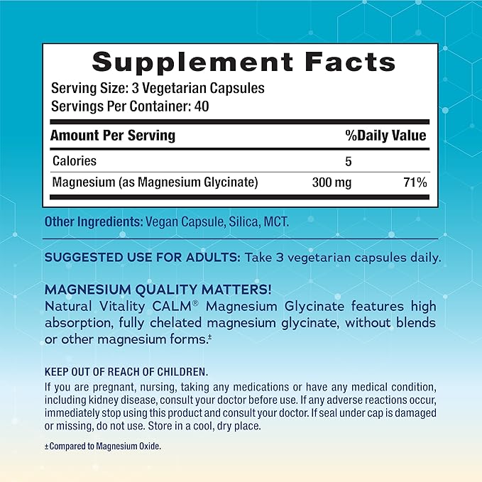 NATURAL VITALITY Calm Magnesium, 120 CT