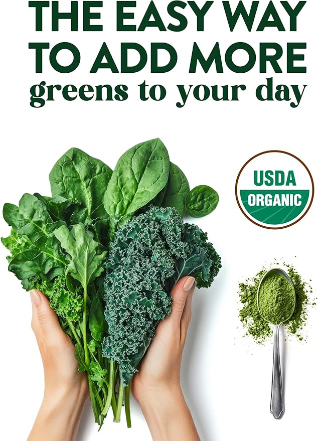 Nature's Truth Organic Greens Powder | 20 Plus Superfoods | 5.29 Oz | Digestive Enzymes & Prebiotic Blend | Vegan, Non-GMO & Gluten Free Supplement