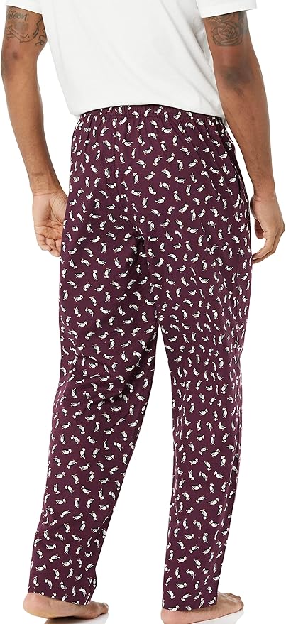 Amazon Essentials Mens Straight-Fit Woven Pajama Pant with Pockets