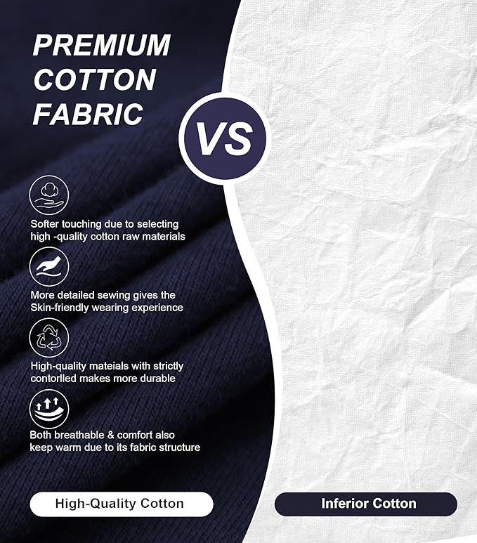 COLORFULLEAF Men's 100% Cotton Pajamas Set Button Down Sleepwear Short Sleeve and Long Pants Pjs