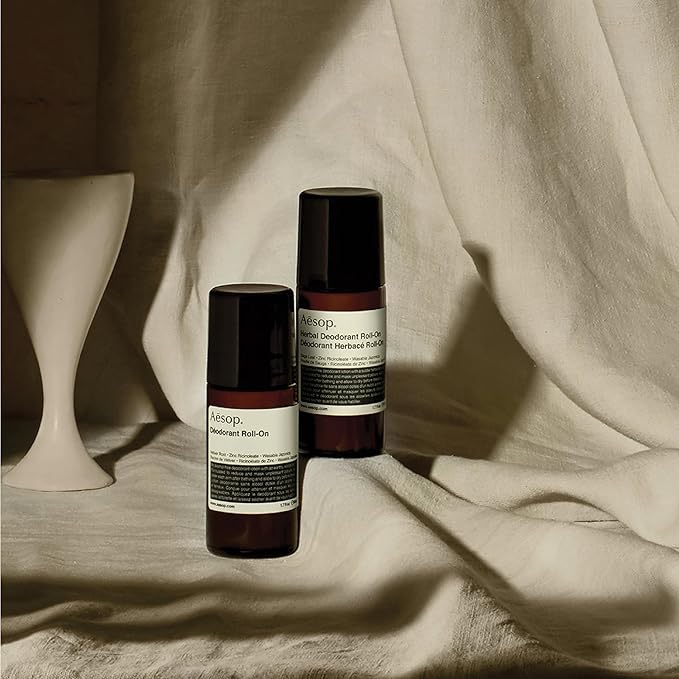 Aesop Herbal Deodorant Roll on | Alcohol & Aluminum Free | Reduces + Masks Underarm Odor | Sage Leaf, Zinc Ricinoleate, Wasabi Extract | 1.7 oz / 50mL