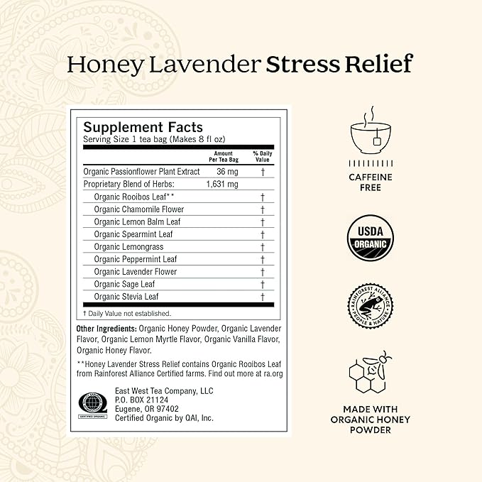 Yogi Tea Stress Relief & Herbal Tea Variety Pack - 16 Bags per Pack (6 Packs) - Organic Herbal Sampler - Includes Bedtime, Kava Stress Relief, Soothing Caramel Bedtime & More