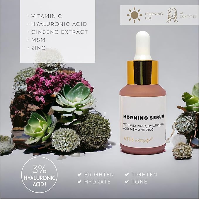 ATIS Facial Serum 3 Pack, Vitamin C Serum, Retinol Serum and Hyaluronic Acid Serum For Anti Aging & Wrinkle - Boost Skin Collagen, Hydrate & Plump Skin