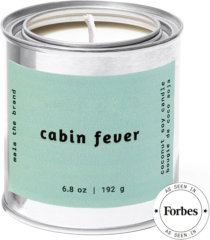 MALA Cabin Fever Cypress Evergreen & Moss Candle for Home – Forest‑Inspired Aromatherapy – Vegan Soy – 45 Hour Clean Burn – Organic Non‑Toxic Candles – Cozy Room Decor – 6.8 oz