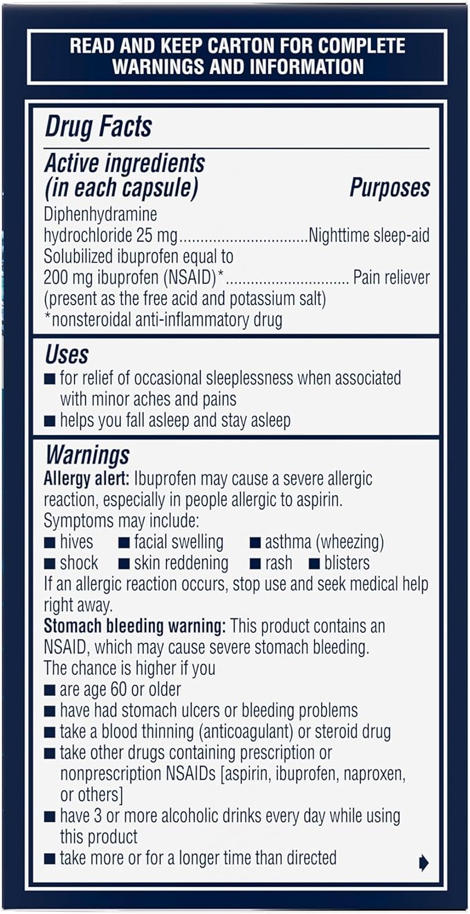 Advil PM Liqui-Gels Minis, 80 Liquid Filled Capsules