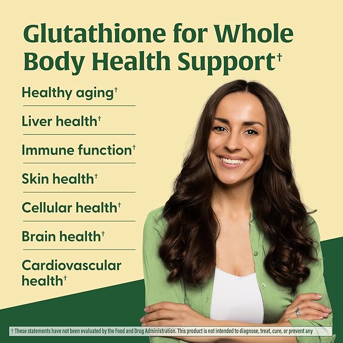 MegaFood High Absorption Liposomal Glutathione Supplement - Liver Detox & Powerful Antioxidant Support for Immune, Skin, Brain, and Cellular Health - Gluten Free, Vegan - 60 Capsules, 30 Servings