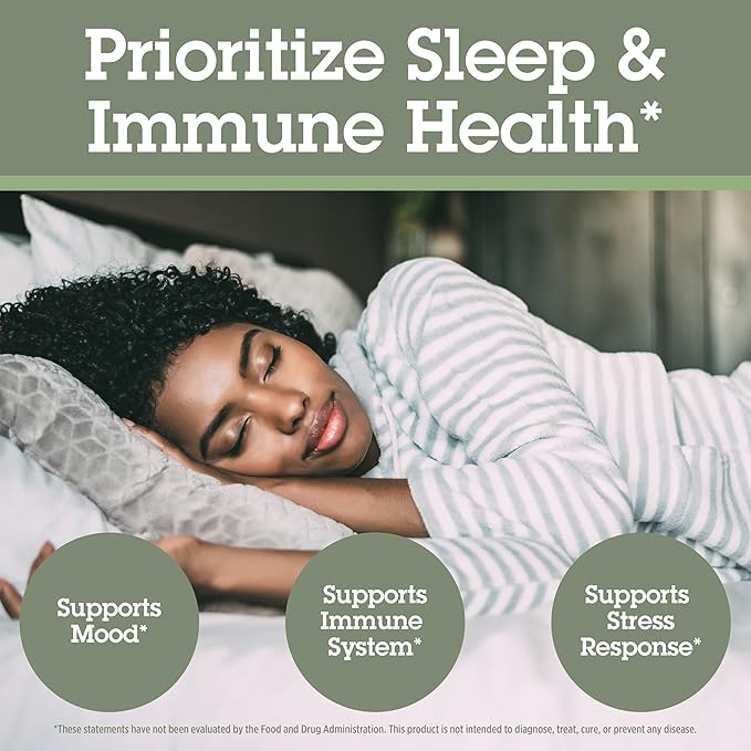 Quantum Health Sleep Immune Melatonin 5mg Support Supplement L Theanine Valerian Root + Elderberry Vitamin C & D Immunity Boost Daily Whole Body Wellness for Women & Men - 30 Capsules