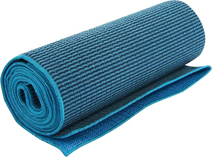 Hugger Mugger Yoga Towel - Midnight - Soft, Absorbent, Fast Drying, Non-Slip Backing, use by iteself or Over a Yoga mat, hot Yoga, Helps with Slippery Hands and feet