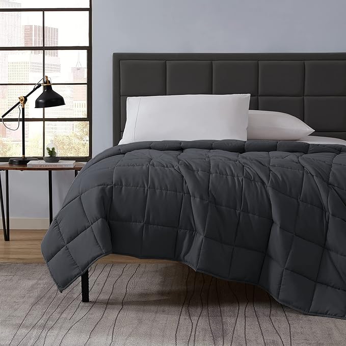 L'AGRATY Weighted Blanket - 36"x48" 5lbs Microfiber Material with Glass Beads Small Blanket for All-Season Summer Fall Winter Soft Thick