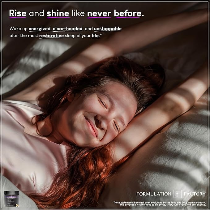 Formulation Factory The Night Before 10-in-1 Midnight Maximizer Sleep Supplement, Magnesium Glycinate, L-Theanine & More, Stress Relief, Relaxation, Focus (6 Month Supply, 360 Capsules)
