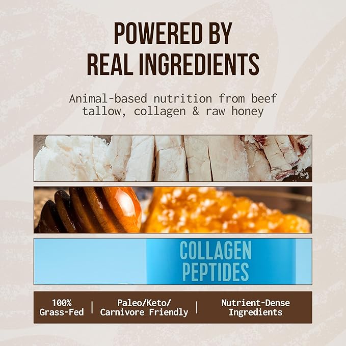 PRIMA ANCESTRAL PROTEIN BAR Grass Fed Protein Bars, 7 Pack – Animal-Based Protein Bar with Beef Tallow, Raw Honey, Seed Oil Free, Low Carb, Gluten-Free – Healthy, Energy Snacks for Clean Lifestyle (7 Pack, Mocha)