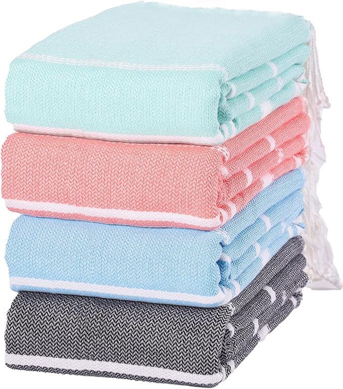 Thin Turkish Beach Towel Lightweight Quick Dry Absorbent Cotton Bathroom Bath Pool Swim Towels Extra Large Oversized Sand Free Beach Accessories Essentials Cloud Gifts for Adult