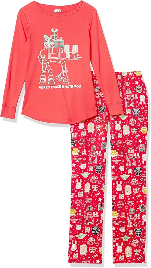 Amazon Essentials Disney | Marvel | Star Wars Women's Flannel Pajama Sleep Sets