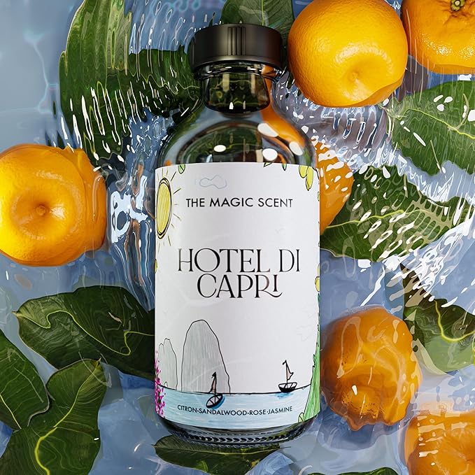 The Magic Scent Hotel Di Capri Hotel Scent Diffuser Oil - Cold-Air & Ultrasonic Fragrance Oil for Diffuser Inspired by Capri, Italy - Essential Oils for Diffusers Aromatherapy (500 ml)