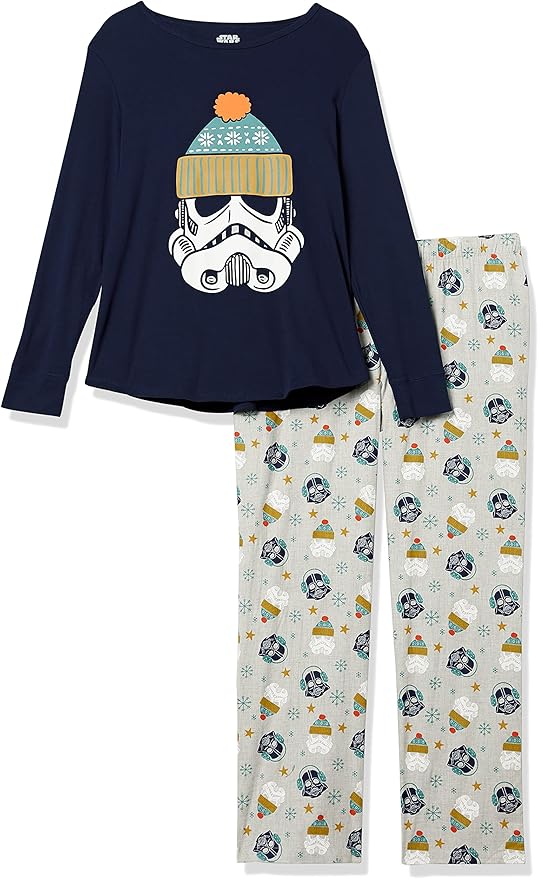 Amazon Essentials Disney | Marvel | Star Wars Women's Flannel Pajama Sleep Sets
