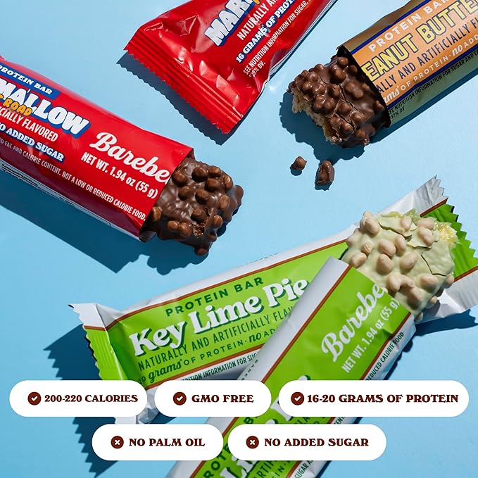 Barebells New On The Block Bundle (3 Mix Pack) – 36 Total Bars, High Protein Snacks, with 16g and 20g Protein & No Added Sugar – On-the-Go Breakfast or Post-Workout Treat