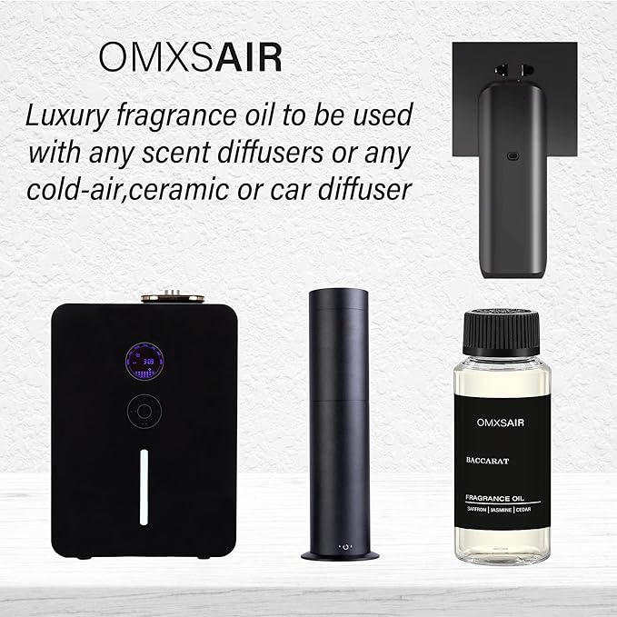 Baccarat Hotel Diffuser Oil Inspired by Baccarat 4.1 Fl Oz(120ml) - Hotel Fragrance Diffuser Oil & Home Luxury Scents - Saffron, Cedar,Ambergris Essential Oils Blend for Aromatherapy Diffuser