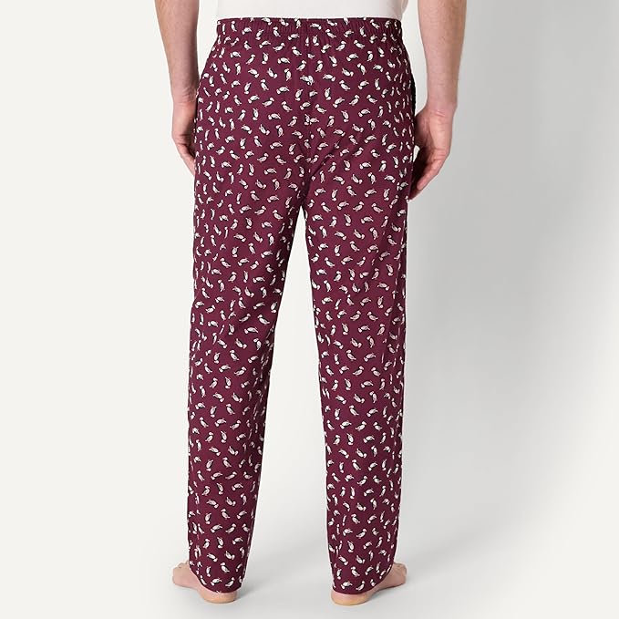 Amazon Essentials Mens Straight-Fit Woven Pajama Pant with Pockets