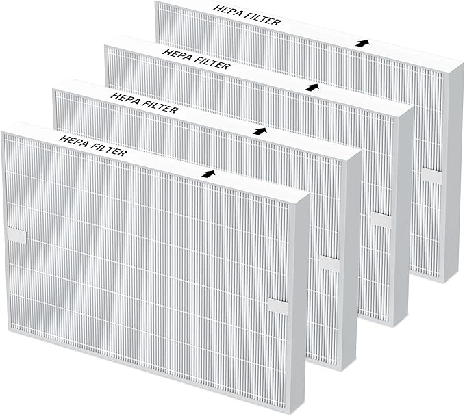 4 Pack AP-1512HH HEPA Filter Replacement for Coway Airmega AP-1512HH and Airmega 200M Air Purifiers, True HEPA Filter, Item NO # 3304899