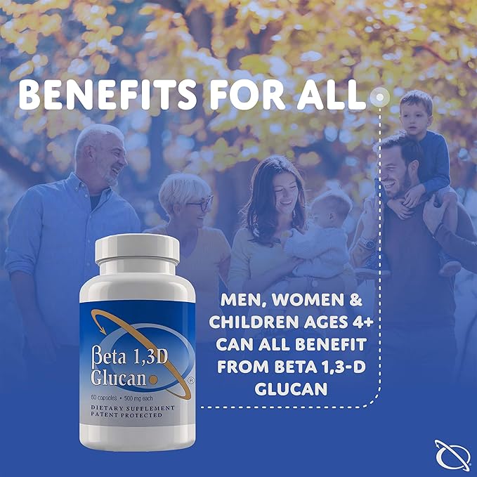 Transfer Point Immune Support Supplement Highly Purified Beta 1,3D Glucan (Pack of 3-500 mg b-glucan Fiber per Capsule)