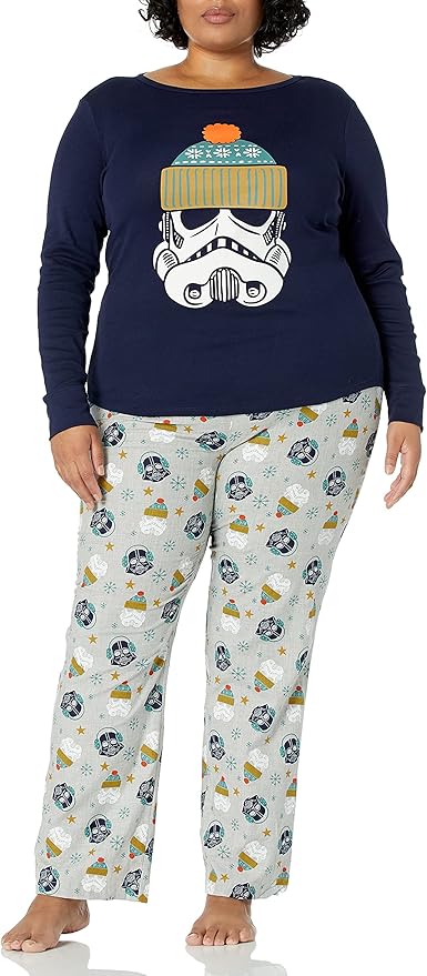 Amazon Essentials Disney | Marvel | Star Wars Women's Flannel Pajama Sleep Sets