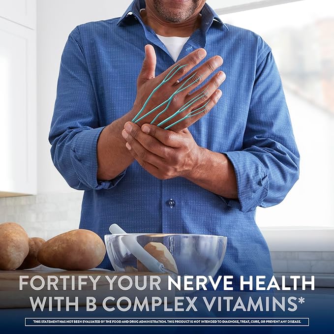 Nervive Nerve Health, with Alpha Lipoic Acid, to Fortify Nerve Health and Function in Fingers, Hands, Toes, & Feet*, and Support Healthy Circulation, ALA, Vitamins B12, B6, & B1, 60 Tablets