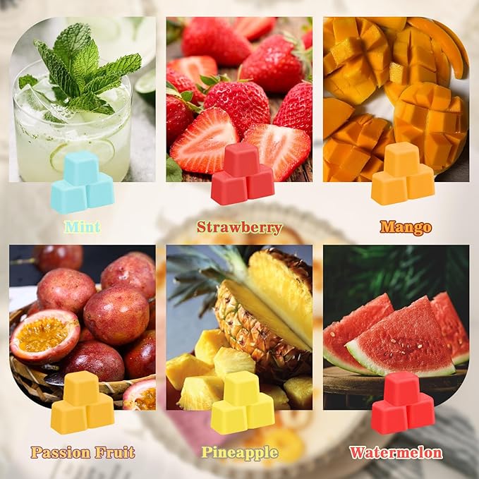 SCENTORINI Wax Melts, Scented Wax Melts, Wax Melts Wax Cubes Strong Scent, 12 Pack, for Wax Warmer Holiday Season