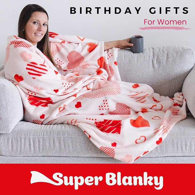 Wearable Blankets for Women, Adult Wearable Blanket Men, Top Christmas Gifts for Women, Wife Birthday Gift Ideas