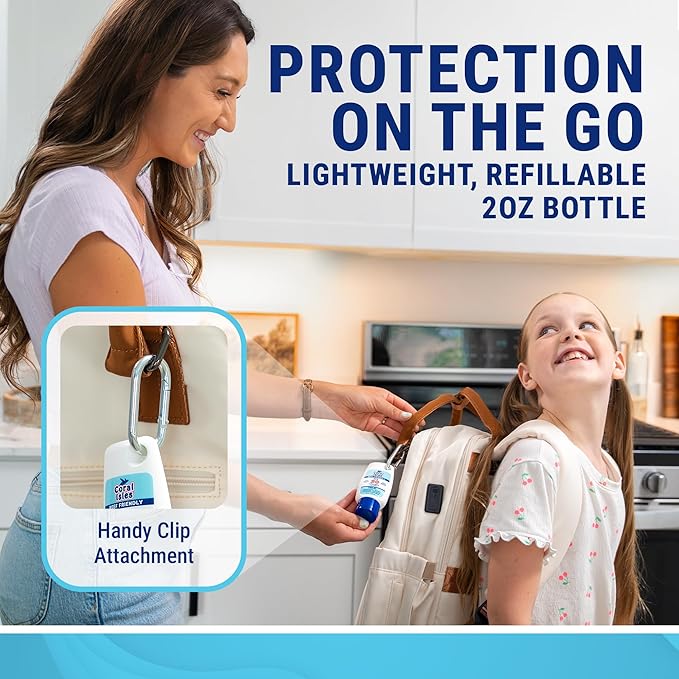 Coral Isles Hawaii Compliant Sunscreen | SPF 50 | Broad Spectrum UVA/UVB | No Oxybenzone or Octinoxate | 2 Fl Oz Each (2-pack)