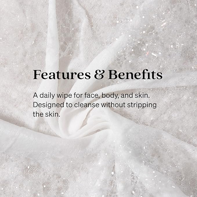 Soothing Cleansing Wipes, Cleansing Makeup Remover Wipes for Sensitive Skin with Serum-Like Finish, Lavender Scent, 3-Pack (24 Wipes each)