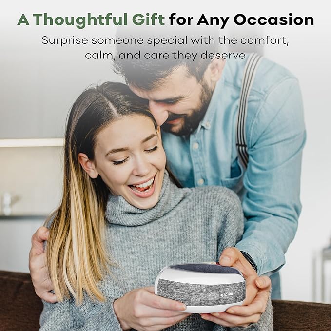 Eye Massager with Heating, Head Massager for Tired Eyes, Stream Your Favorite Music, Adjustable Head Strap, Gift for Women Men Mom Dad