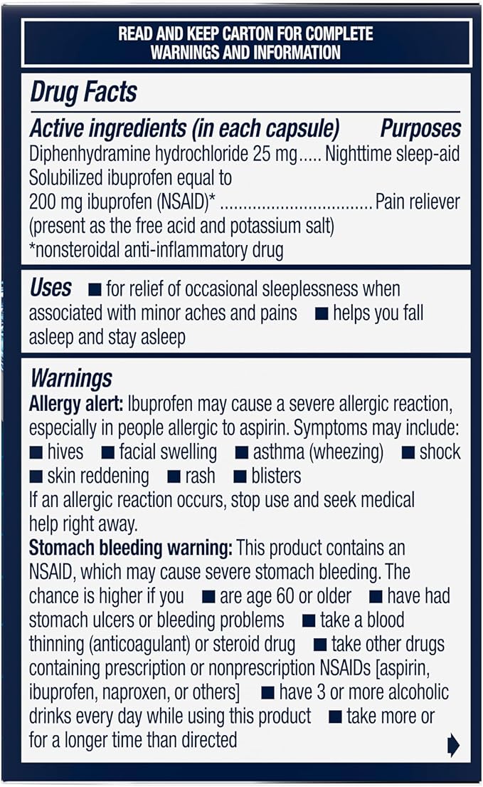 Advil PM Liqui-Gels Minis, 40 Liquid Filled Capsules