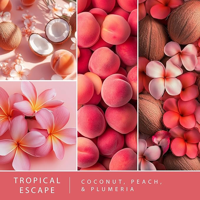 Scentsationals Wax Melts Serene Horizons 4 Pack – Long-Lasting, Strong-Scented Wax Cubes for Warmers, Includes Kyoto Spa, Tropical Escape, Mediterranean Grove, and Desert Rose, 10oz (24 Cubes)