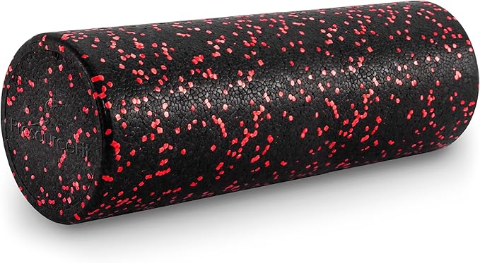 ProsourceFit High Density Foam Rollers 12 - inches Long, Firm Full Body Athletic Massage Tool for Back Stretching, Yoga, Pilates, Post Workout Muscle Recuperation