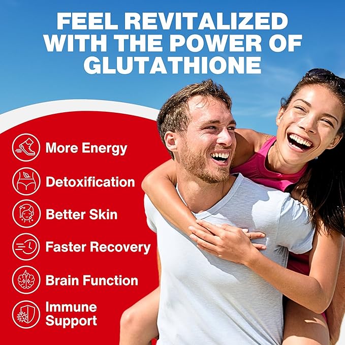 Liquid Liposomal Glutathione Spray - Maximum Absorption Glutathione Supplement with NAC, Ashwagandha, Glutamine, Ascorbic Acid - Sublingual Easy Use - Immune & Detox Support - 4oz