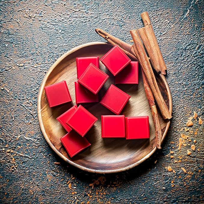Seriously Cinnamon Strongly Scented Hand Poured Vegan Wax Melts, 12 Scented Wax Cubes, 6.4 Ounces in 2 x 6-Packs