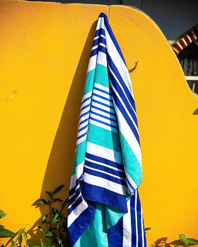 Elite Trend Quick Dry Towel Large 63x31 Inch - Microfiber Beach Towel - Perfect for Beach, Travel, Swimming, Pool, Yoga, Hiking, Camping - Lightweight, Fast Drying, Compact for Adults (Ocean)