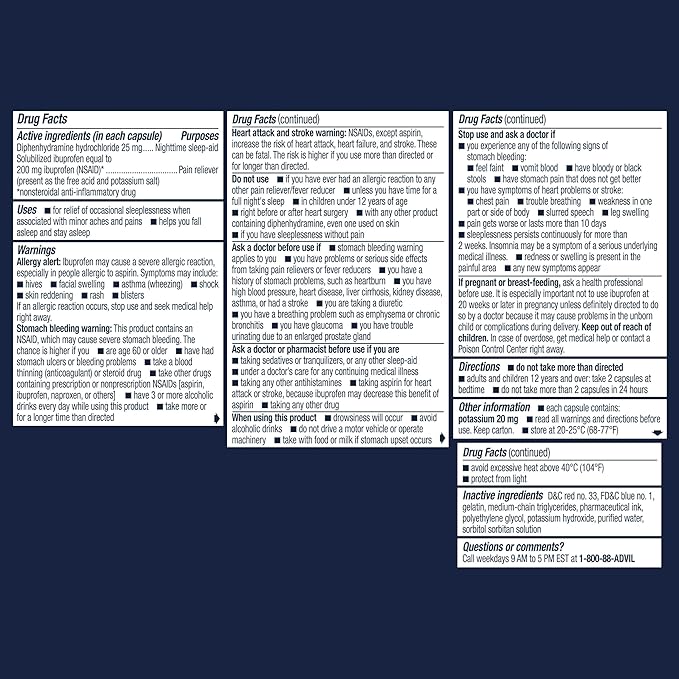 Advil PM Liqui-Gels Minis, 40 Liquid Filled Capsules