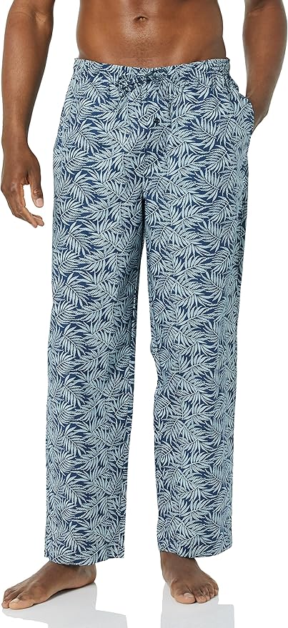 Amazon Essentials Mens Straight-Fit Woven Pajama Pant with Pockets