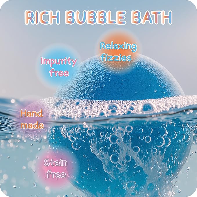 Bath Bombs for Women Gift Set,Handmade SPA Bubble Bath for Relaxing,Gift for Her/Him, Women, Girls, Wife, Mother,Lavender and Grapefruit Fragrance(2pack)