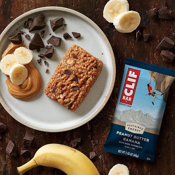 CLIF BAR - Peanut Butter Variety Pack - 2 Flavors - Made with Organic Oats - Energy Bars - Non-GMO - Plant Based Protein Bars (20 Pack)