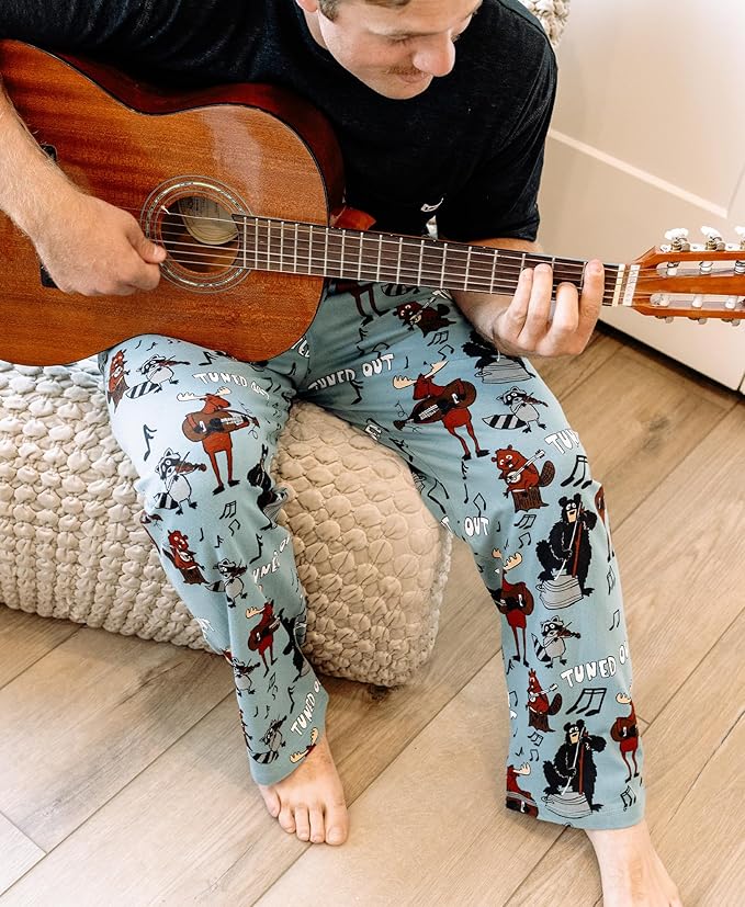 Lazy One Funny Ocean Pajama Pants For Men, Men's Separate Bottoms, Lounge Pants, Fishing PJs